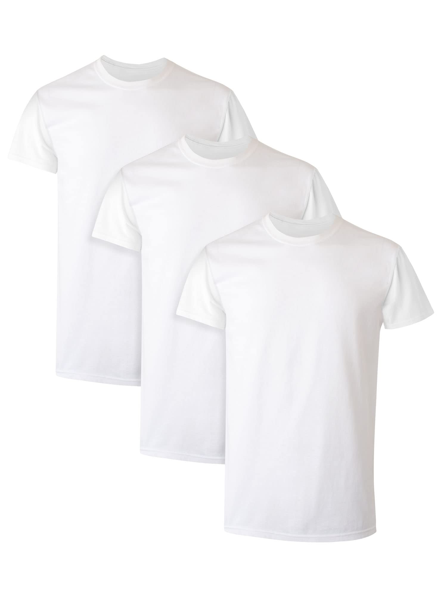 Hanes Packs, Stay-Tucked Soft Cotton, Best Undershirts for Men, White/Black/Asstd Multipacks