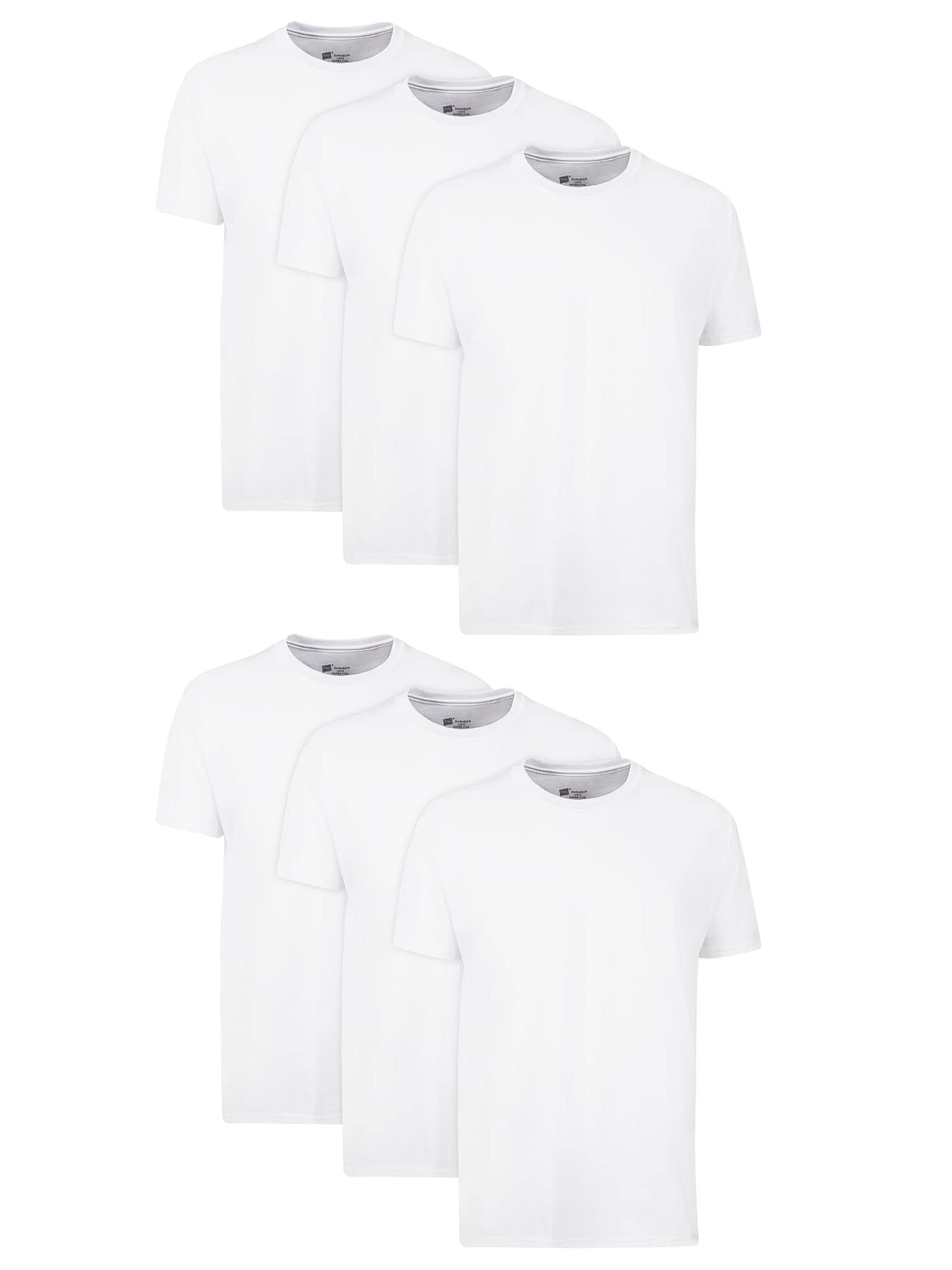Hanes Packs, Stay-Tucked Soft Cotton, Best Undershirts for Men, White/Black/Asstd Multipacks