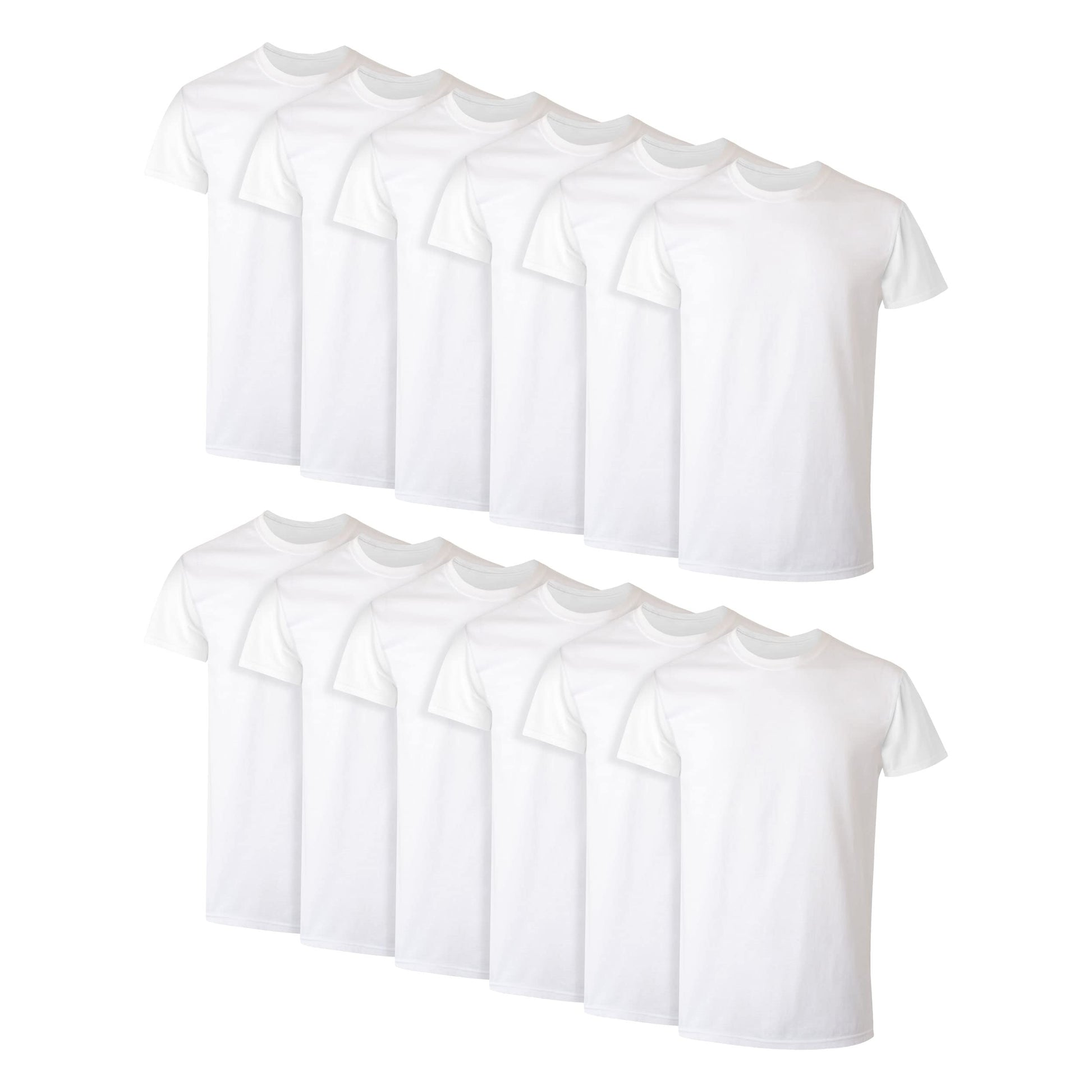 Hanes Packs, Stay-Tucked Soft Cotton, Best Undershirts for Men, White/Black/Asstd Multipacks