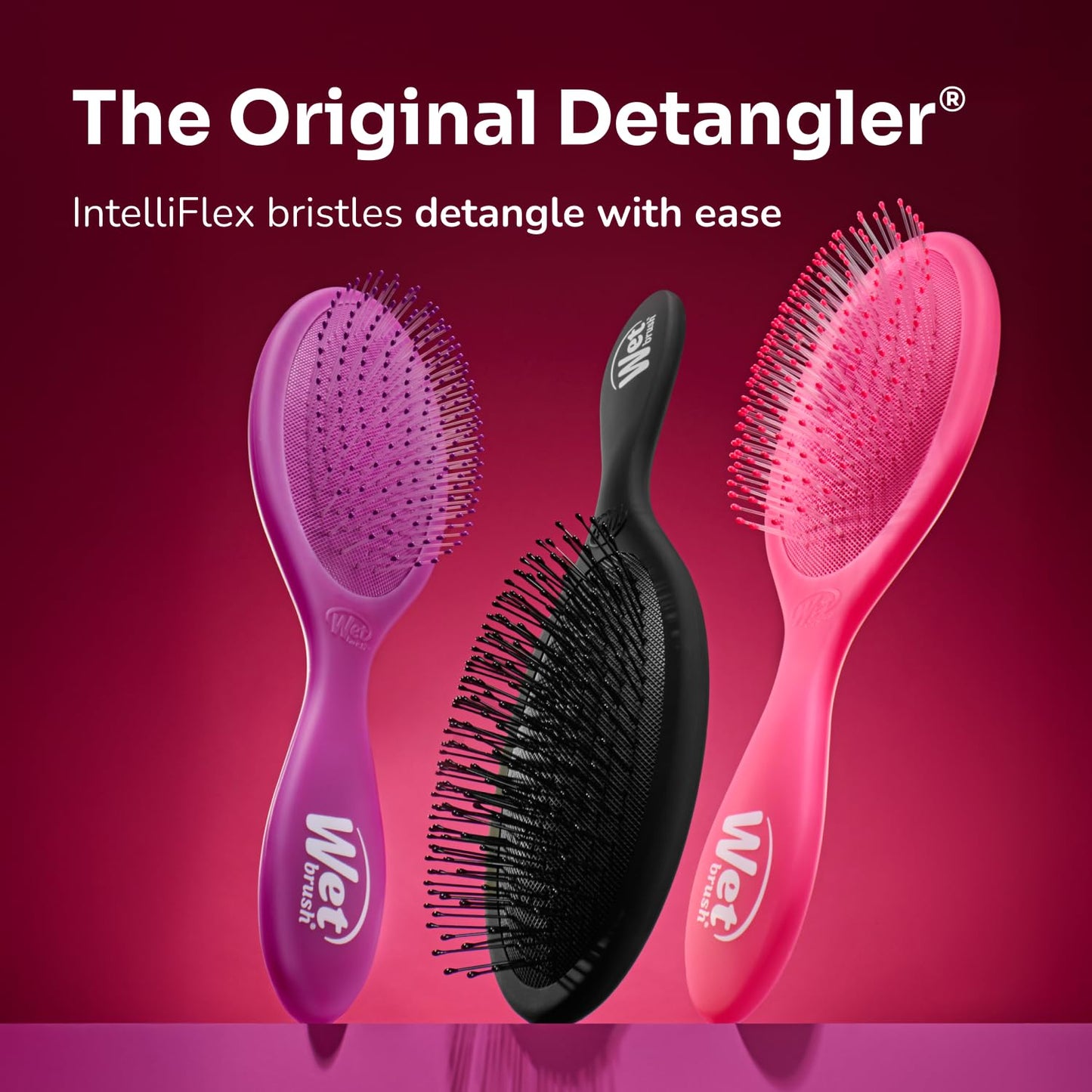 Wet Brush Original Detangler Hair Brush, Amazon Exclusive Purple - Ultra-Soft IntelliFlex Bristles - Detangling Hairbrush Glides Through Tangles For Wet, Dry & Damaged Hair - Women, & Men