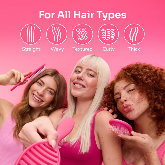 Wet Brush Original Detangler Hair Brush, Amazon Exclusive Purple - Ultra-Soft IntelliFlex Bristles - Detangling Hairbrush Glides Through Tangles For Wet, Dry & Damaged Hair - Women, & Men