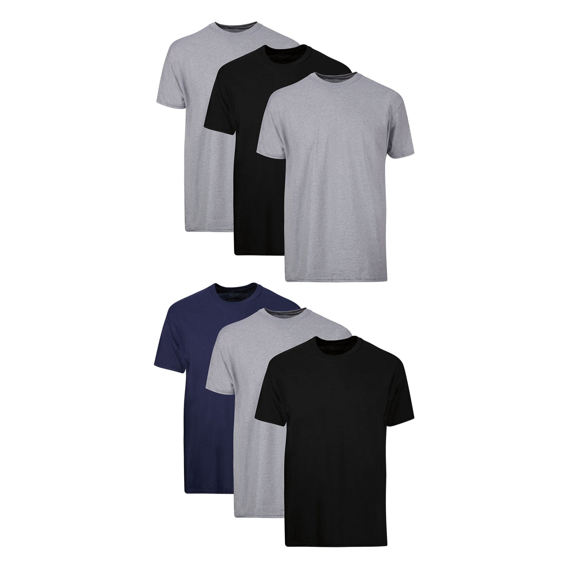 Hanes Packs, Stay-Tucked Soft Cotton, Best Undershirts for Men, White/Black/Asstd Multipacks