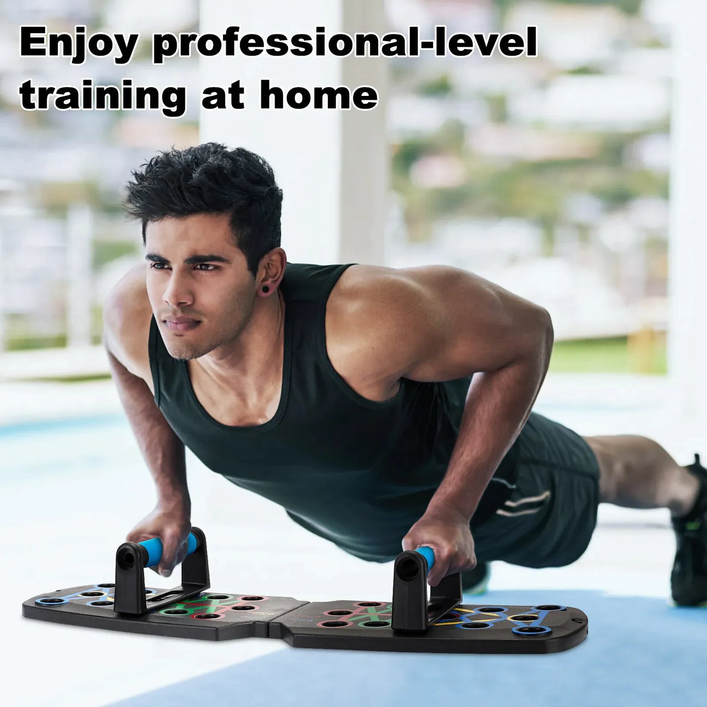 28 in 1 Push Up Rack Board System Fitness Workout Train Home Gym Exercise Stands